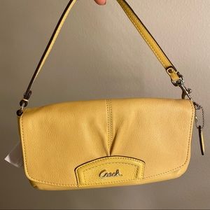 Coach Leather Large Flap Wristlet